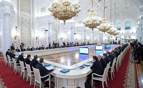 Заседание Госсовета России. Фото с сайта Кремля